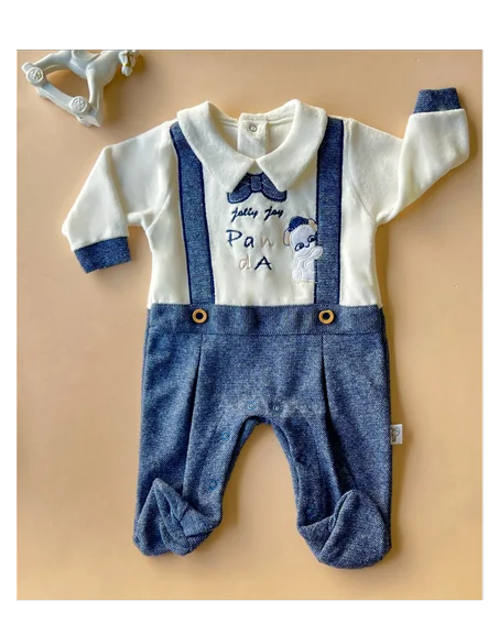 Pyjama bébé en velours Panda