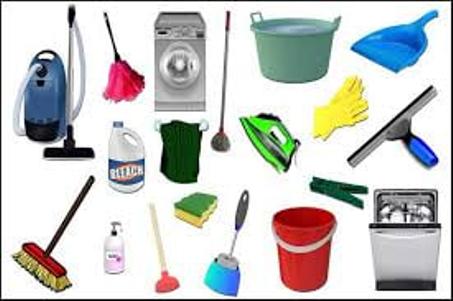 مستلزمات التنظيف المنزلية