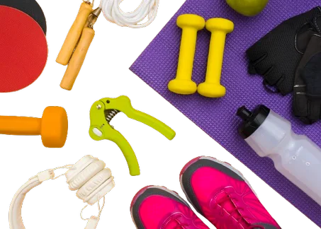 تشكيلة واسعة من مستلزمات الرياضة