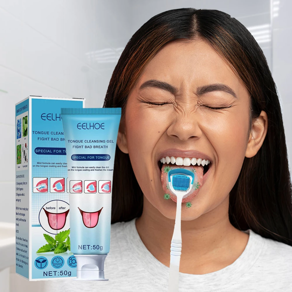Anti bactéries de la langue ➕ brosse ( la deuxième commande à moitié prix)