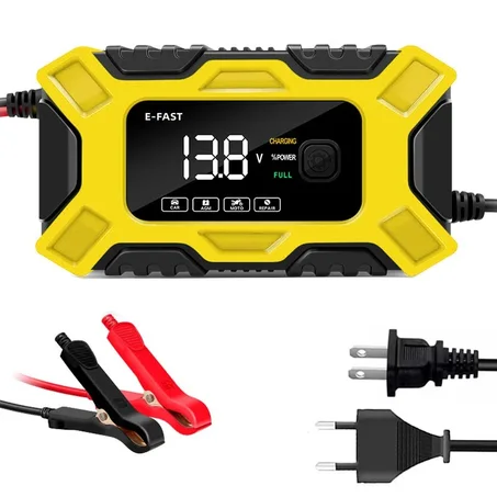 Chargeur et démarreur de batterie de voiture professionnel pour automobile, moto électrique, Camion (6A/12V )