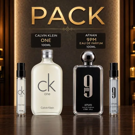 Pack 10 ml 9Pm & 10 ml Calvin Klein One