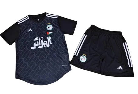 MAILLOT+SHORTS ALGERIE NOIR ENFANT