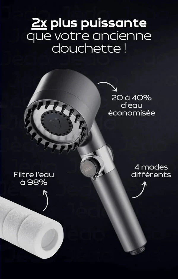 Douchette Massante Filtrée . Anti-calcaire et économiseur d'eau 2024 🔥