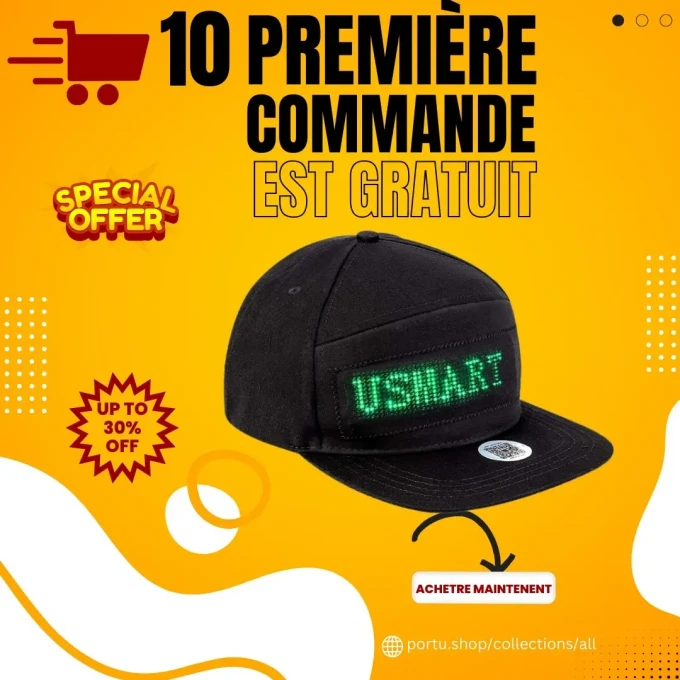 Casquette de Baseball Programmable