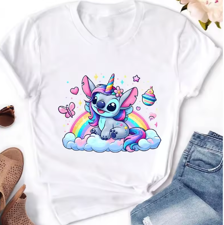 Camiseta de dibujos animados  para mujeR