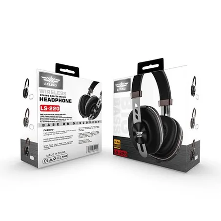 LELISU LS-220 Wireless Headphones - Hi-res Audio, 360 Degree Surround Stereo Sound, HD Microphone, Comfortable Wearing Experience (Black)
