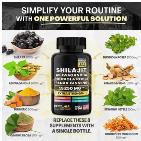 ⚡ Shilajit Gummies – La puissance de l’Himalaya dans une gomme