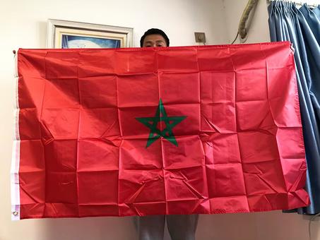 Drapeau du Maroc SKY FLAG, bannière 90x150cm en polyester, à suspendre, drapeau national marocain, décoration intérieure