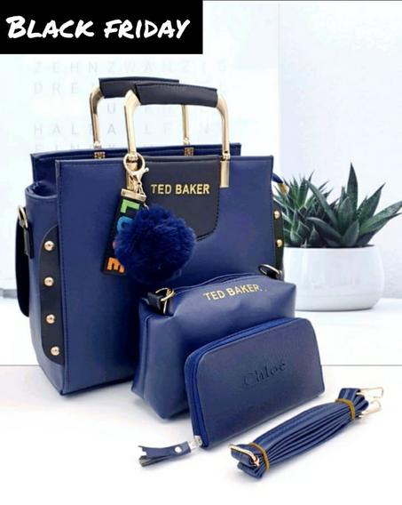 Sac a main pour Femme + Trousse maquillage + Portefeuille