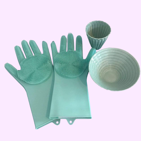 قفاز السيليكون لليدين