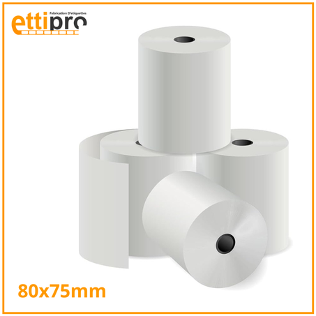 Rouleaux de Caisse 80 x 75 mm