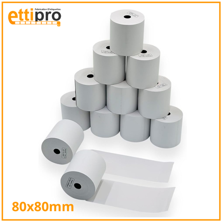 Rouleaux de Caisse 80 x 80 mm