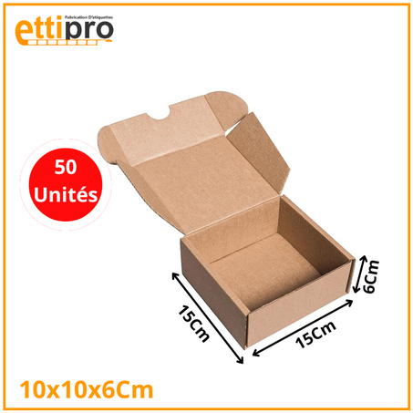 Boîte Valise en Carton 15x15x6 Cm