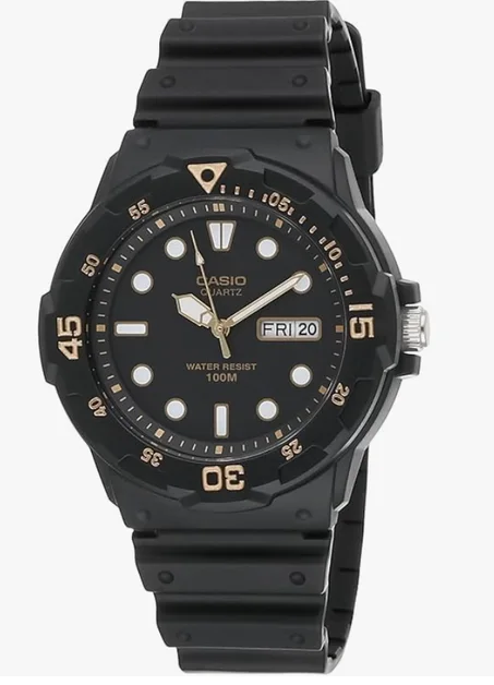 ساعة يد لكلا الجنسين من كاسيو ، انالوج بعقارب ، مطاطي ، ابيض ، MRW-200HC-7B2، للرجال