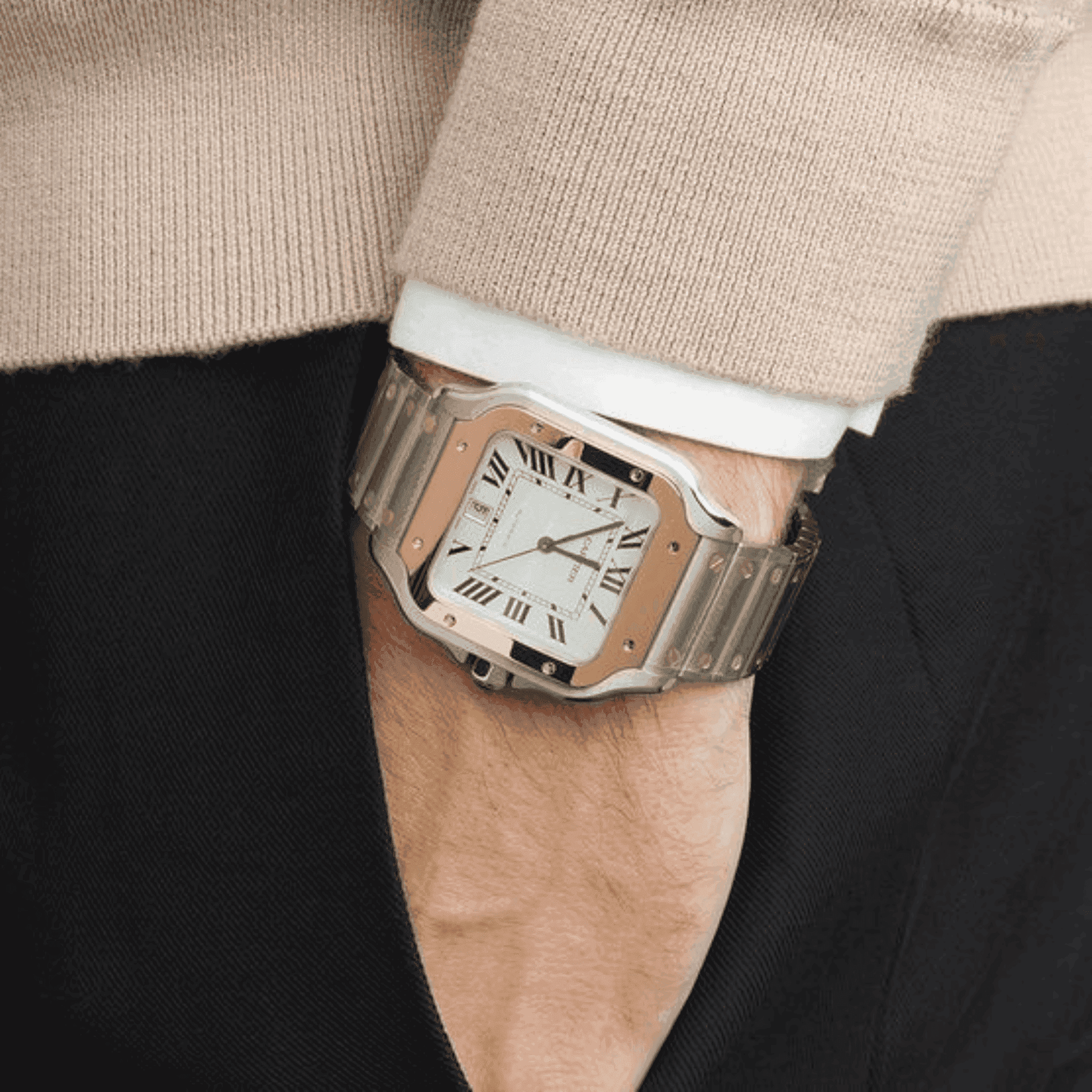 Cartier santos gold