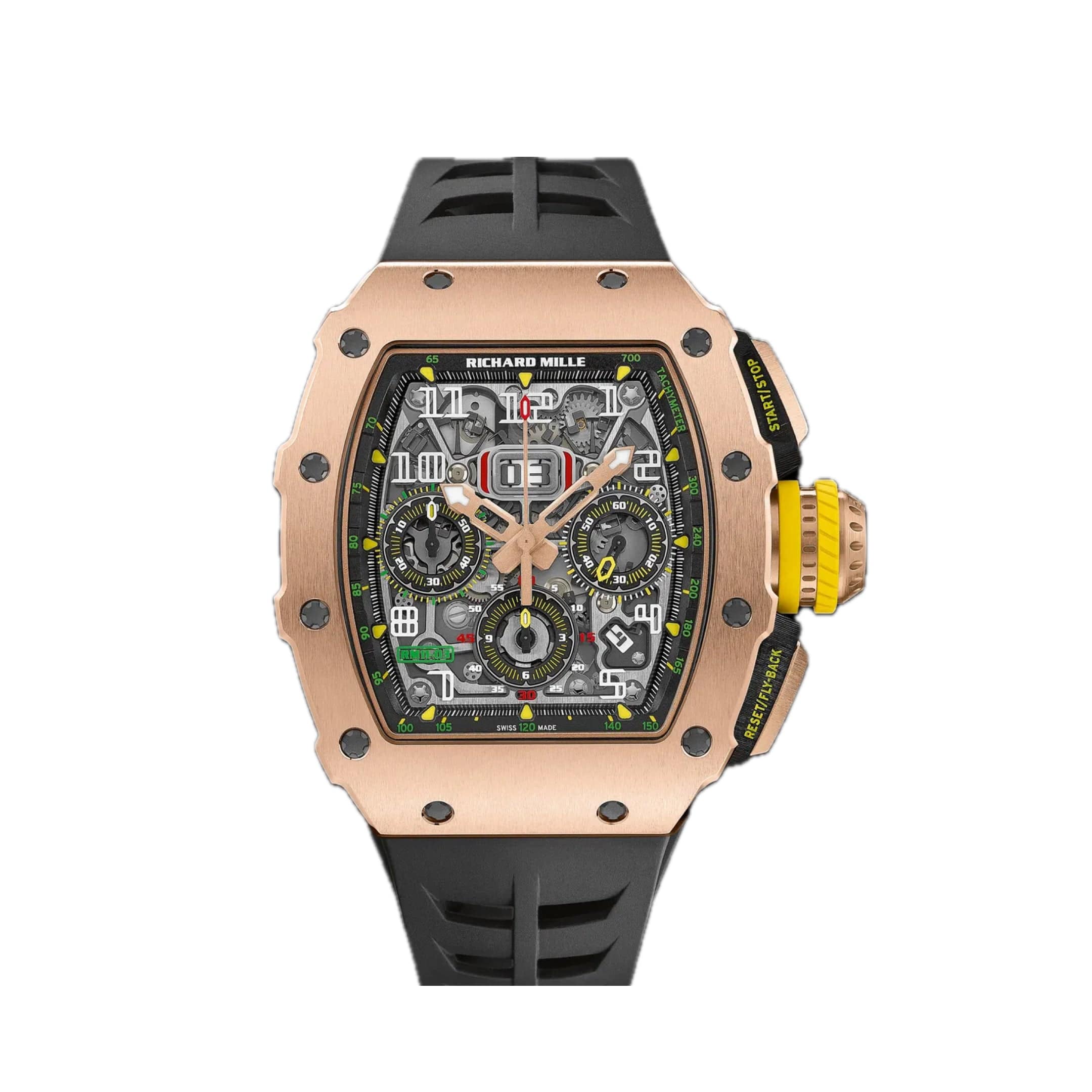 Richard Mille RM 11-03 Full Rose Gold Flyback Chronograph swiss mouvment