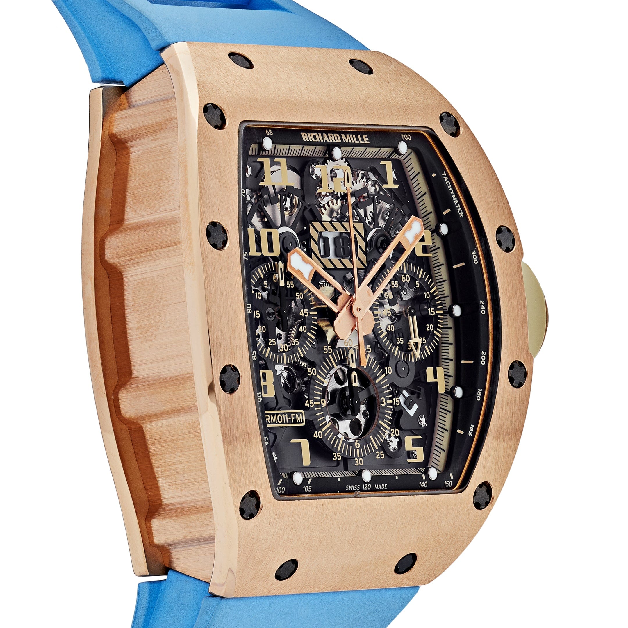 Richard Mille RM 011 Felipe Massa Automatic Flyback Chronograph Ivory Rose Gold swiss mouvment
