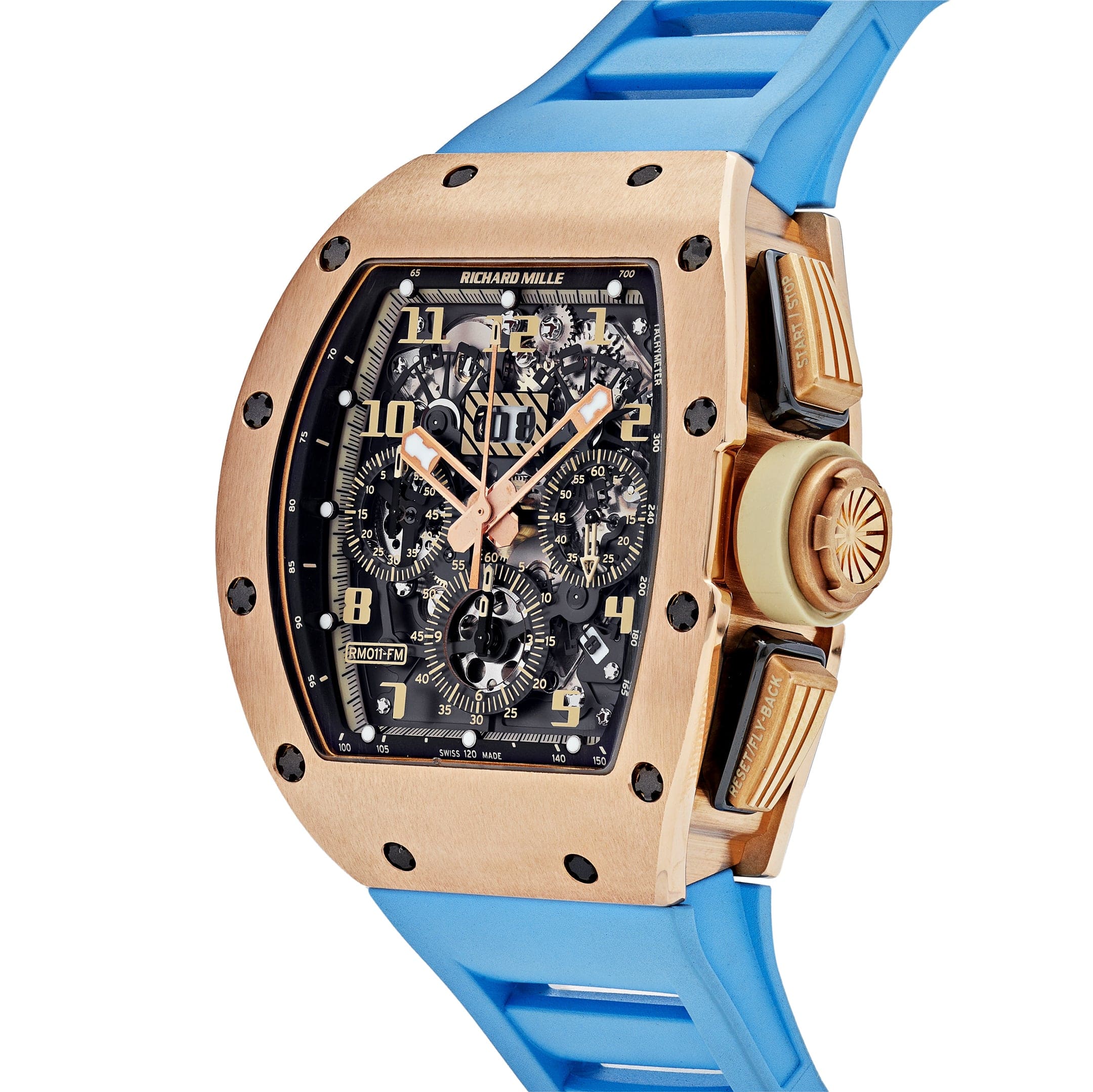 Richard Mille RM 011 Felipe Massa Automatic Flyback Chronograph Ivory Rose Gold swiss mouvment