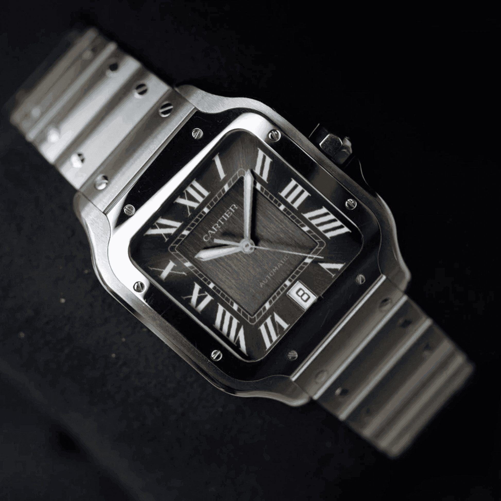 Cartier santos black