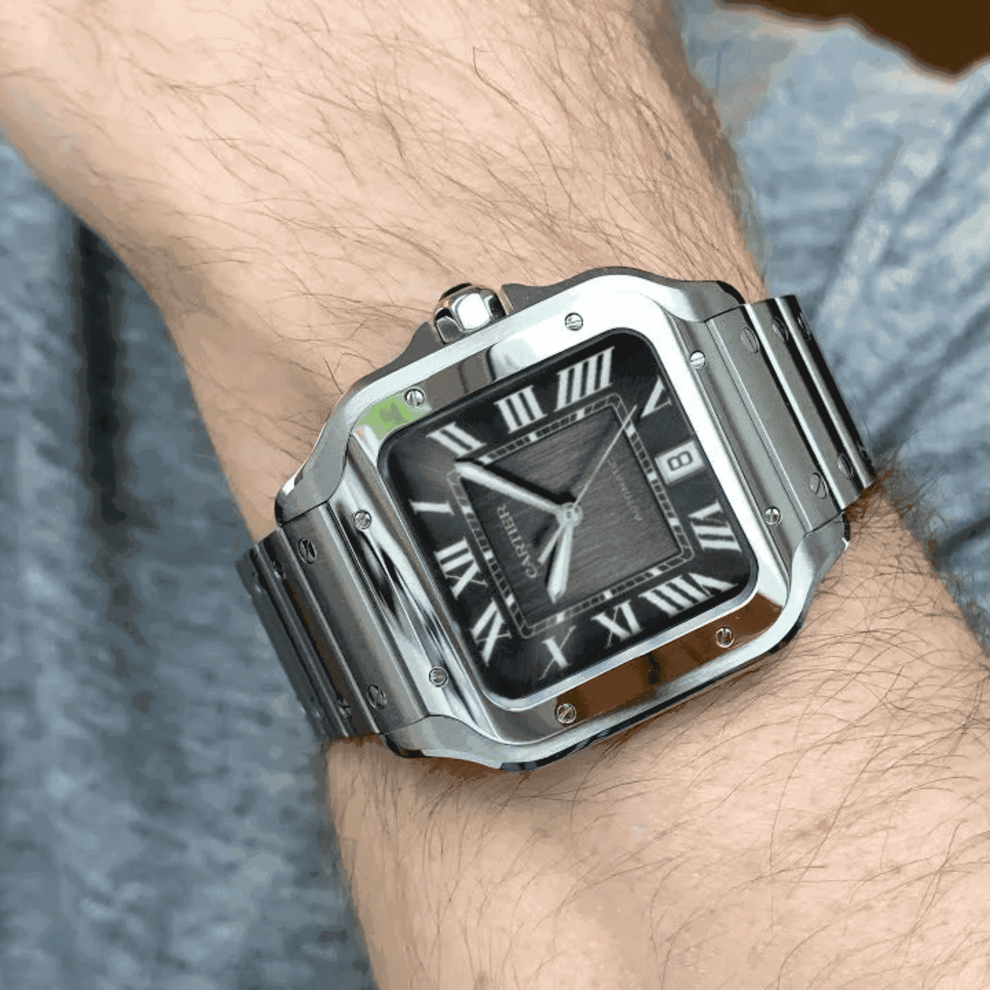 Cartier santos black