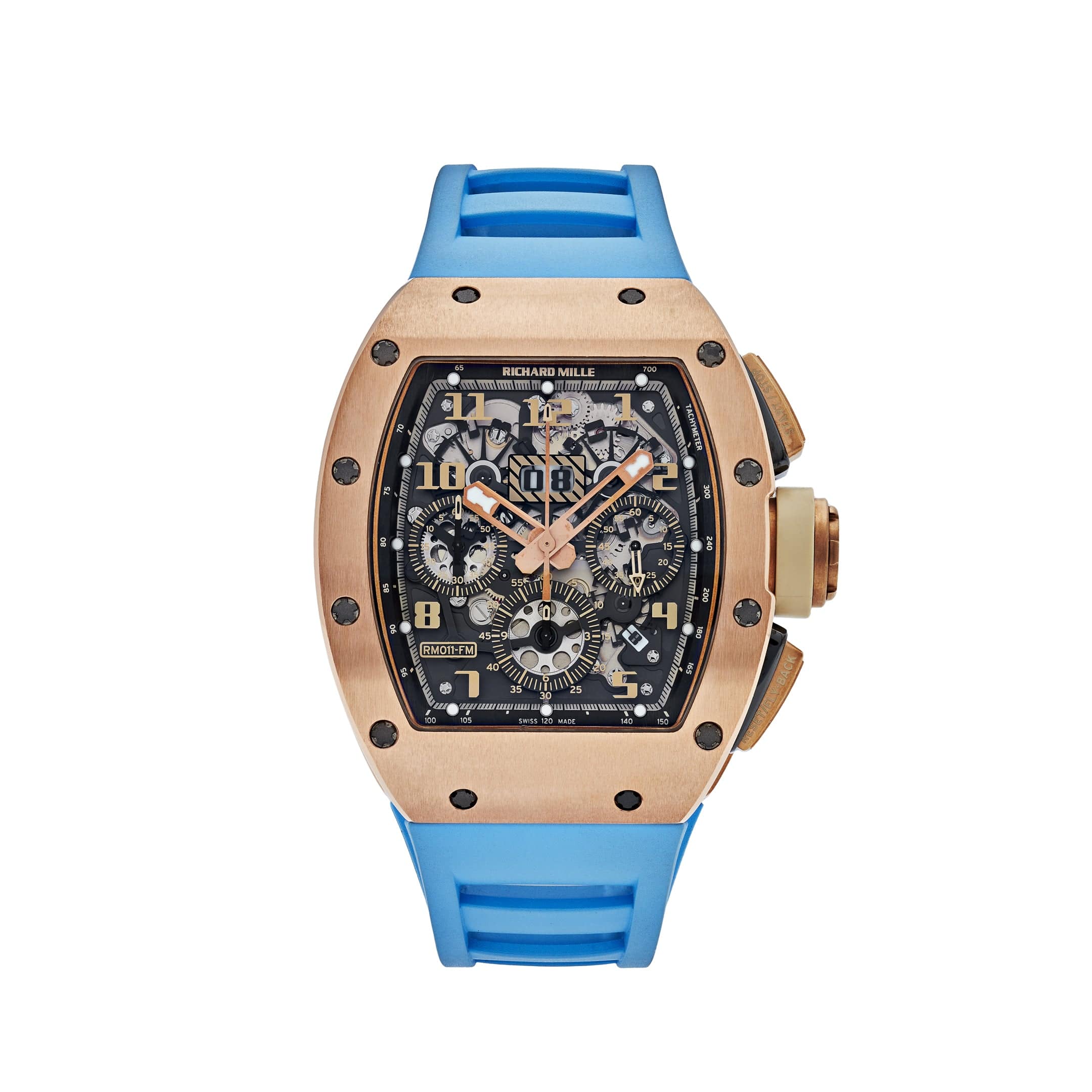 Richard Mille RM 011 Felipe Massa Automatic Flyback Chronograph Ivory Rose Gold swiss mouvment