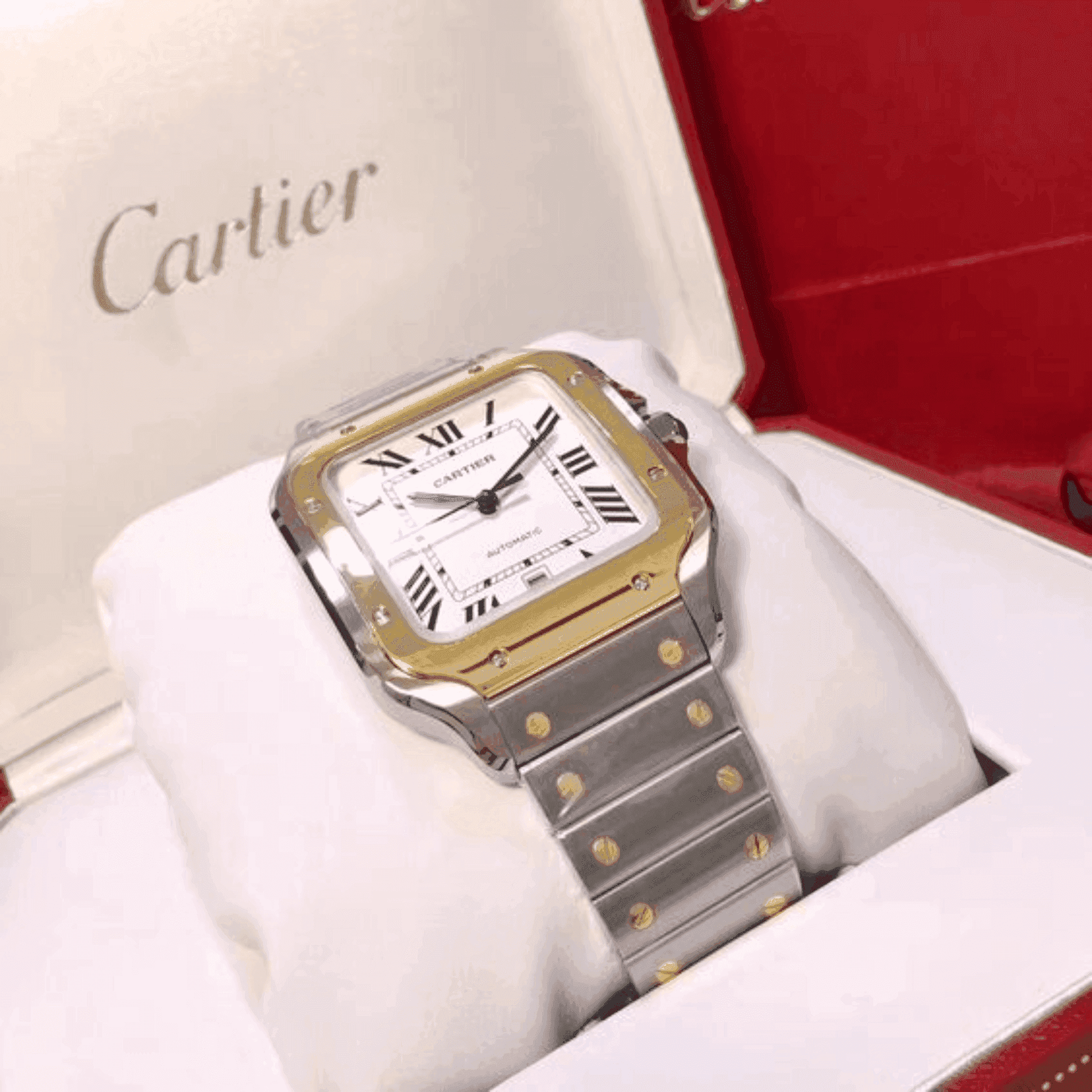 Cartier santos gold