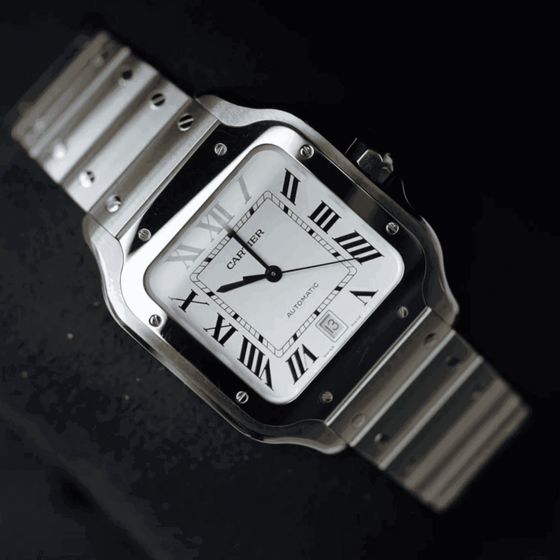 Cartier santos white