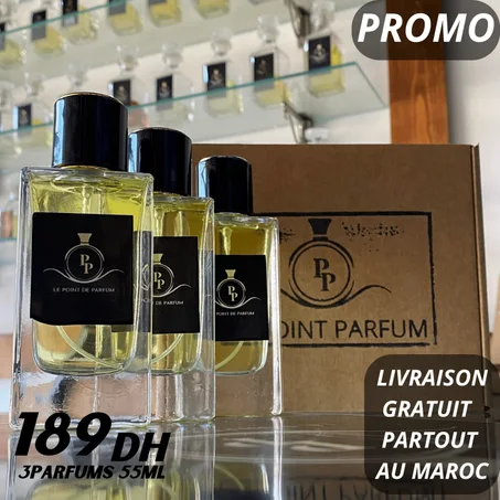 Promotion Pack Parfums 3x55ML 189Dhs (Avec Emballage)