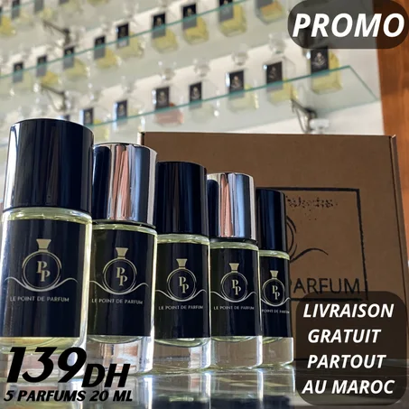 Promotion Pack Parfums  5x20 ML 139Dhs (Avec Emballage)