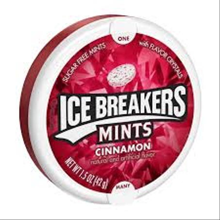 ICE BREAKERS Sugar Free Mints, Cinnamon,