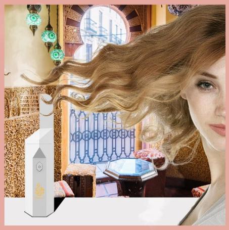 مبخرة الكترونية، مبخرة عربية محمولة قابلة لاعادة الشحن ( اللون الأبيض)