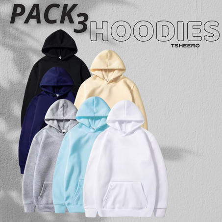 PACK 3 HOODIES