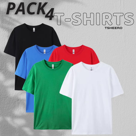 PACK 4  T-SHIRTS