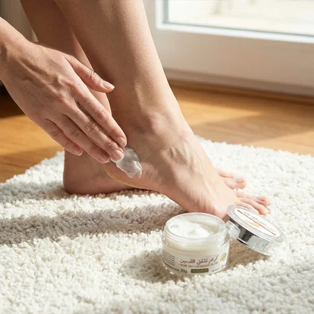كريم تشقق القدمين