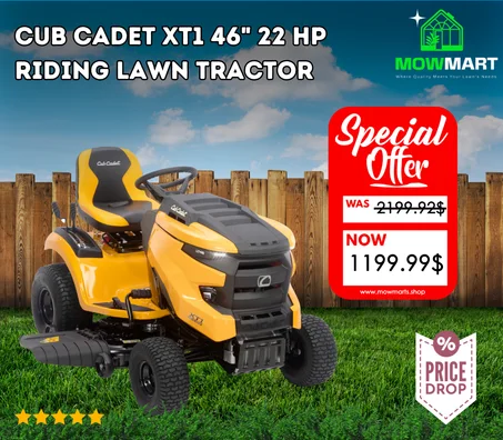 Cub Cadet XT1 Enduro LT 46 in. 22 HP V-Twin Kohler 7000 Series Engine Hydrostatic Drive Gas Riding Lawn Tractor
