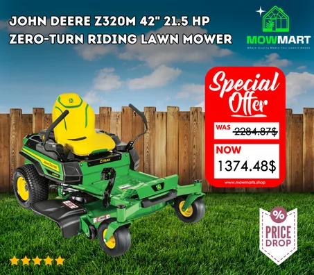 John Deere Z320M ZTrak 42-in 21.5-HP V-twin Gas Zero-turn Riding Lawn Mower