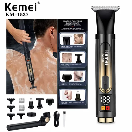 ماكينة حلاقة وتشذيب Kemei KM-1537 متعددة الاستعمالات