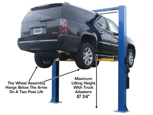 9OHSC 9,000 lb Overhead 2-Post Lift