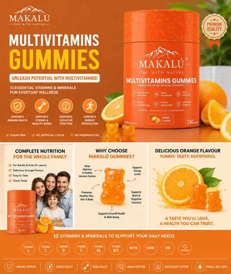 MULTIVITAMINES GUMMIES MAKALU 60 Gummies