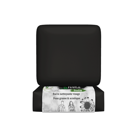 Barre nettoyante visage peaux grasse et acnéique