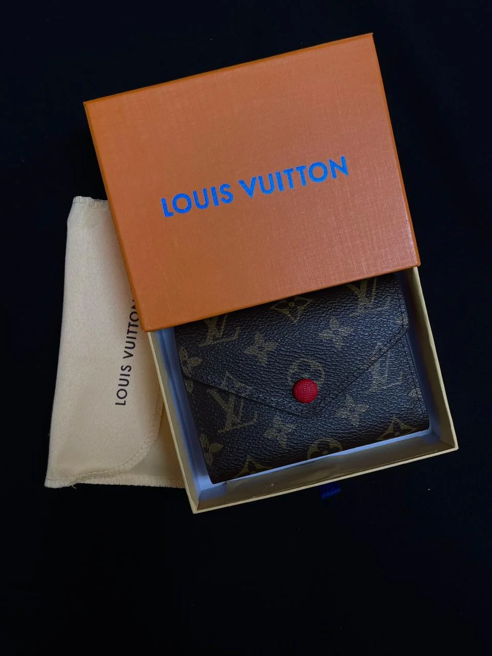 PORTE MONNAIE FEMMES LV ROUGE
