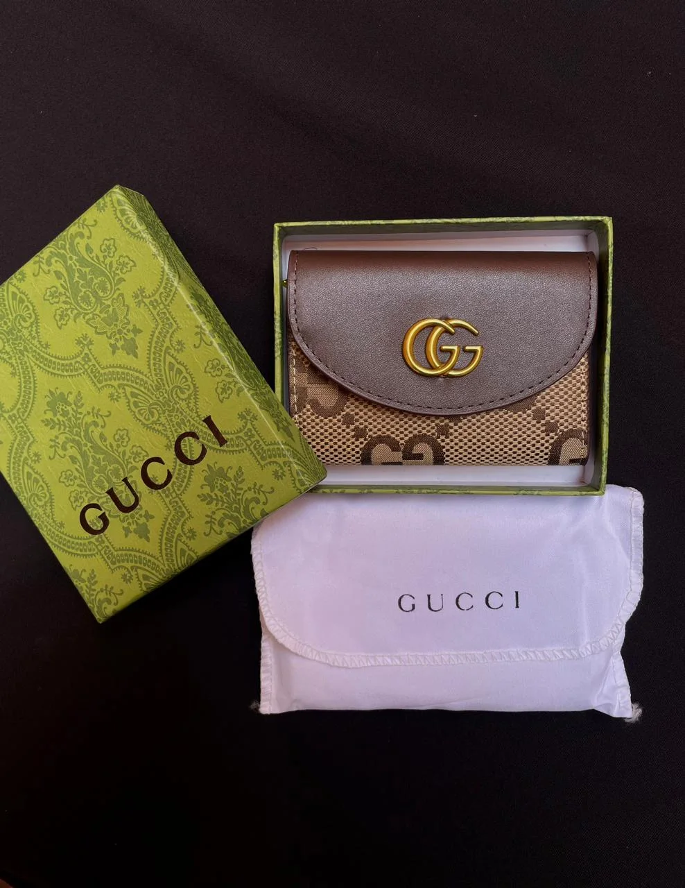 PORTE MONNAIE GUCCI FEMMES MARRON