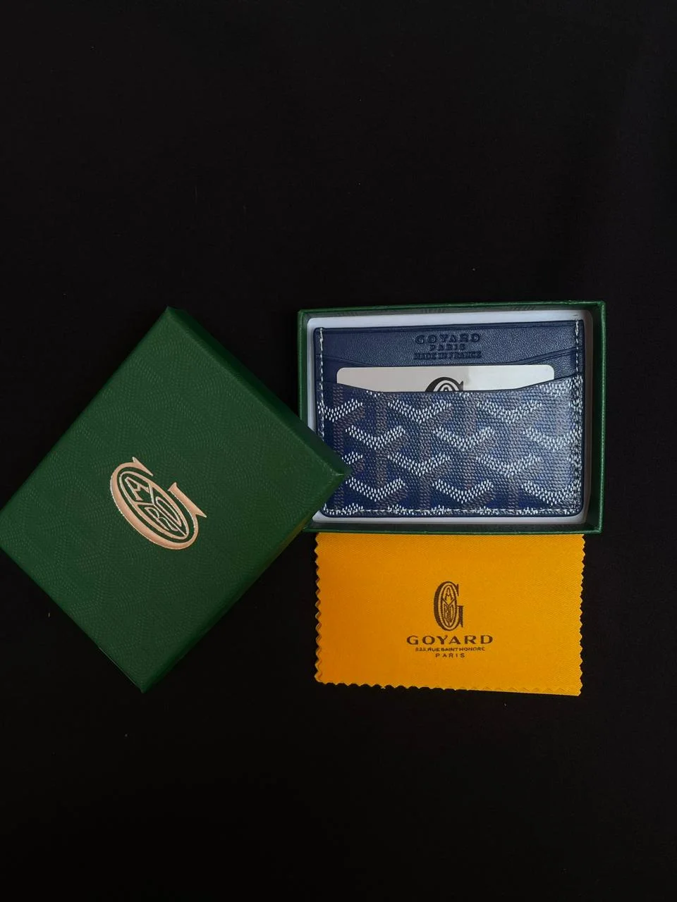 PORTE CARTE GOYARD FEMMES BLEU
