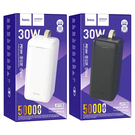 POWER BANK HOCO J111D 50000 mAh FAST CHARGE  30WATT