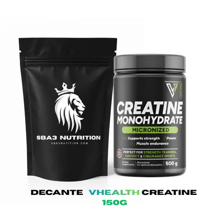 CREATINE  MONOHYDRATE  VHEALTH – DÉCANTE 150G