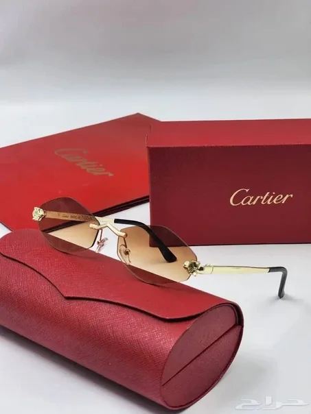 Lunettes de Soleil Sans Cadre Haute Gamme - Style Cartier C Décor