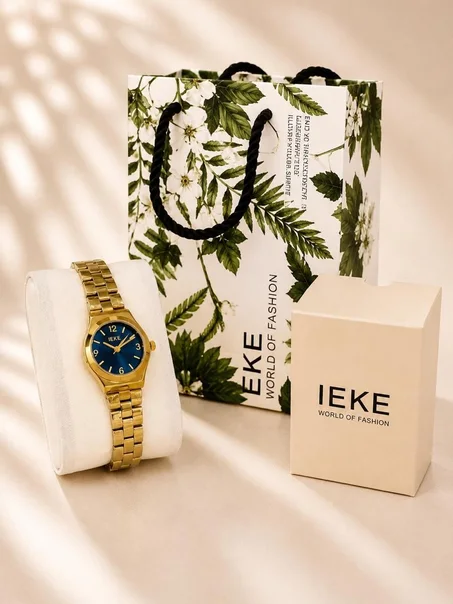 Coffret Cadeau Idéal - Montre Femme IEKE Dorée