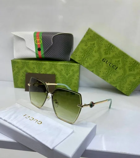 Lunettes de Soleil Luxe Chic pour Femme - Monture Dorée