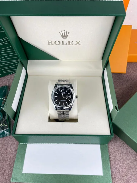 Montre Homme Premium Élégante avec Boîtier Vert Rolex